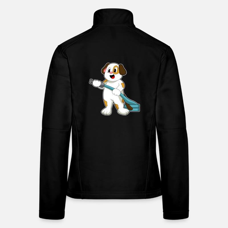 Dog Firefighter Fire Hose Fire Brigade Women's Softshell Jacket