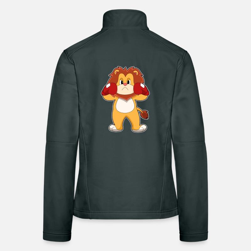 Löwe Boxer Boxhandschuhe Boxen Frauen Softshelljacke