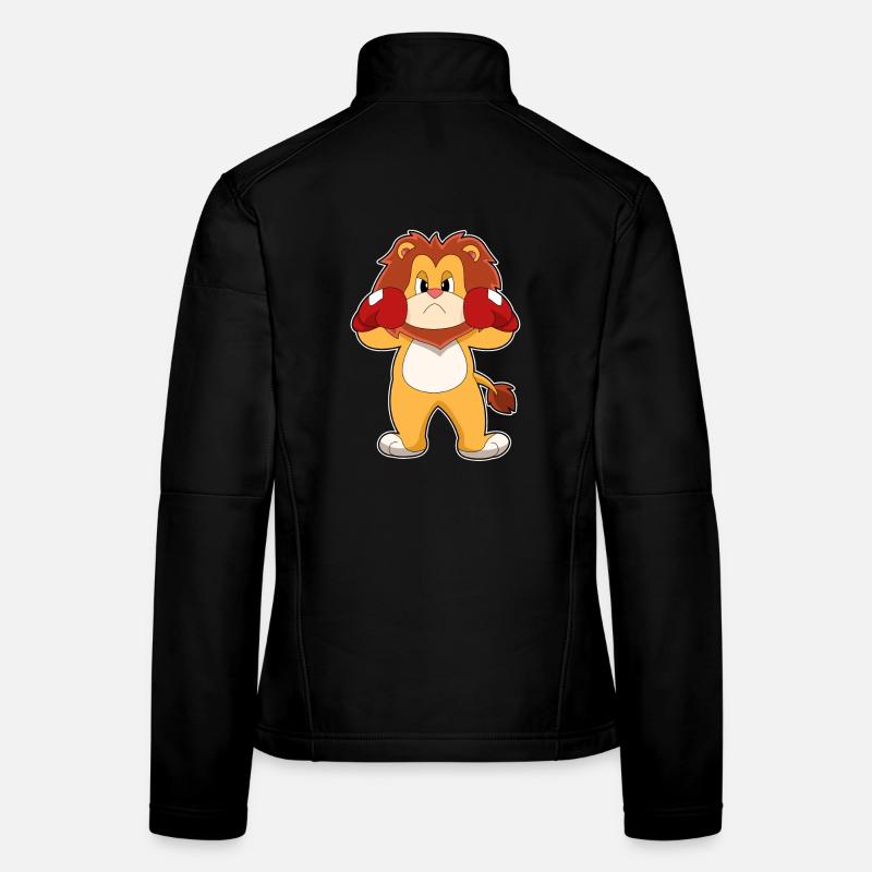 Löwe Boxer Boxhandschuhe Boxen Frauen Softshelljacke