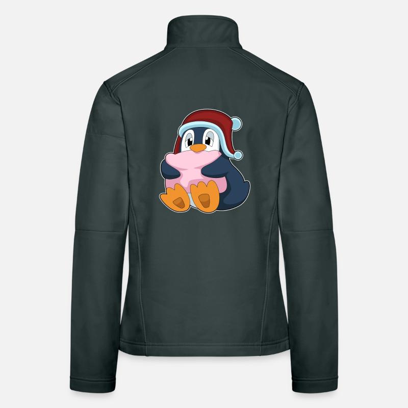 Penguin Sleeping Pillow Women's Softshell Jacket