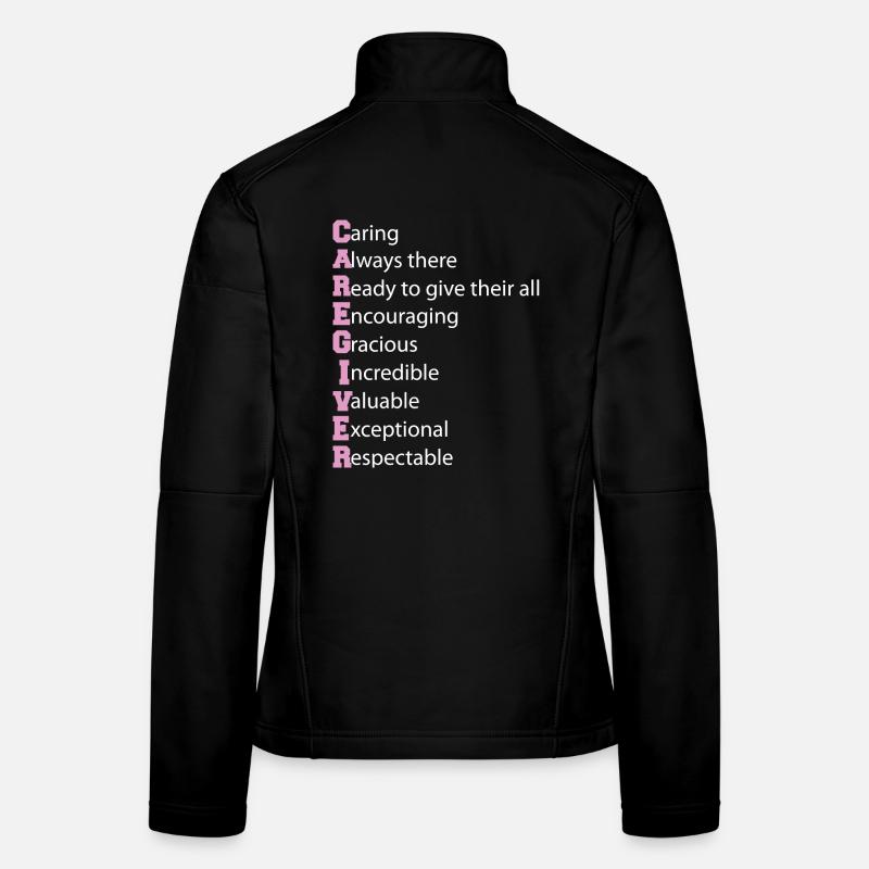 Définition de l’aidant Aidant âgé Veste en tissu softshell Femme