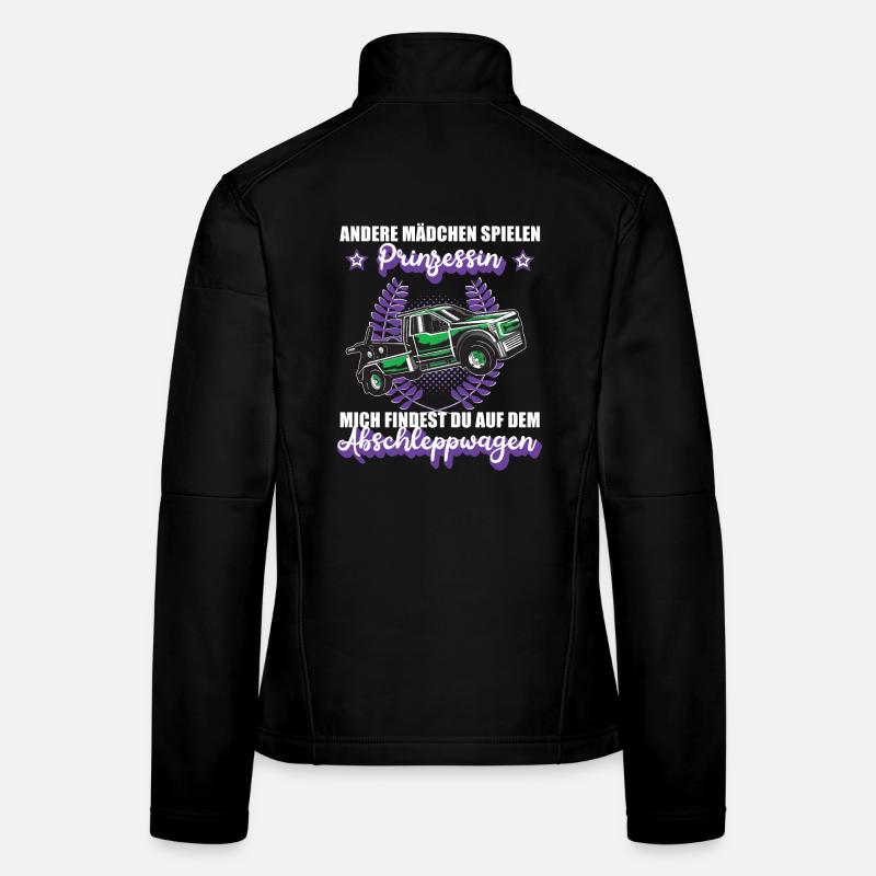 Abschleppwagen Abschleppdienst Mädchen Geschenk Frauen Softshelljacke