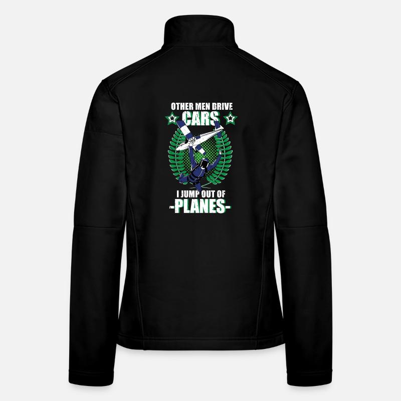 Skydiving Skydiver Tandem Jump Gift - Women's Softshell Jacket - black