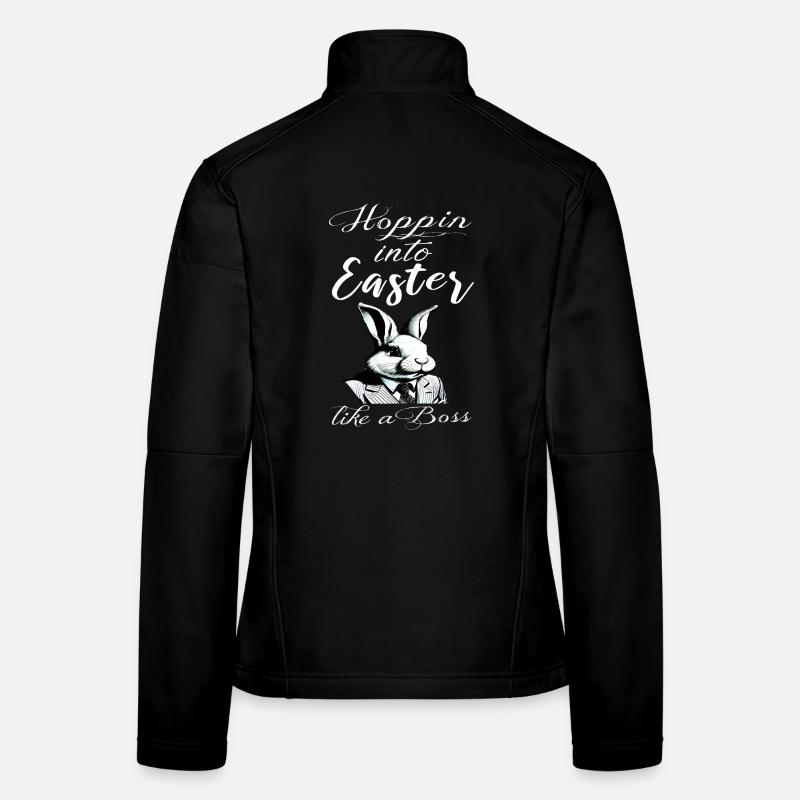 lapin de Pâques élégant avec costume et cravate Veste en tissu softshell Femme