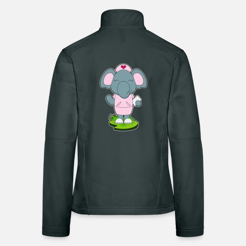 Infirmière d’éléphant Veste en tissu softshell Femme
