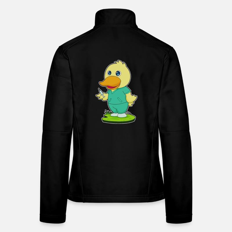 Seringue d’infirmière canard Veste en tissu softshell Femme