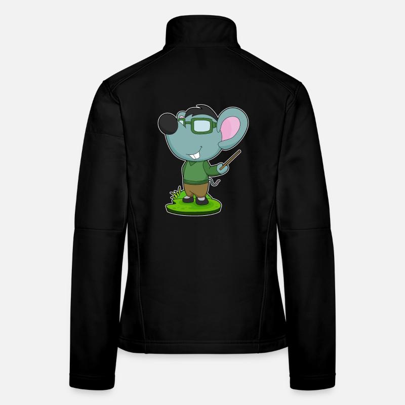 Mouse Teacher Pointer School Women's Softshell Jacket