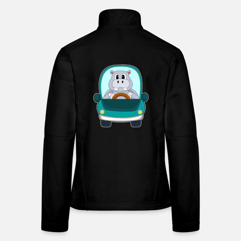 Nilpferd Auto Frauen Softshelljacke