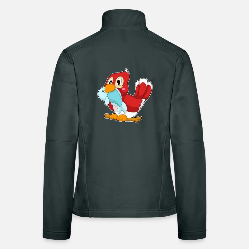 Poisson perroquet Veste en tissu softshell Femme