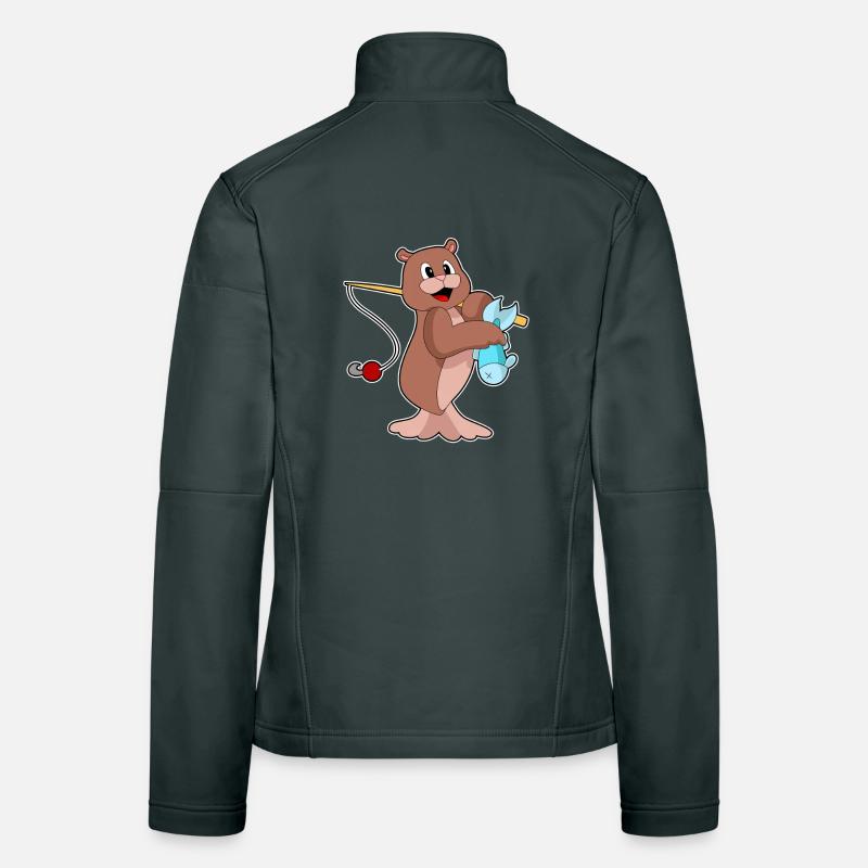 Pêche au poisson pêcheur des phoques Veste en tissu softshell Femme
