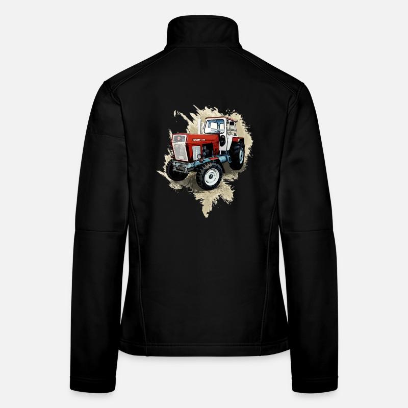Fortschritt Traktor ZT 300 - Frauen Softshelljacke - Schwarz