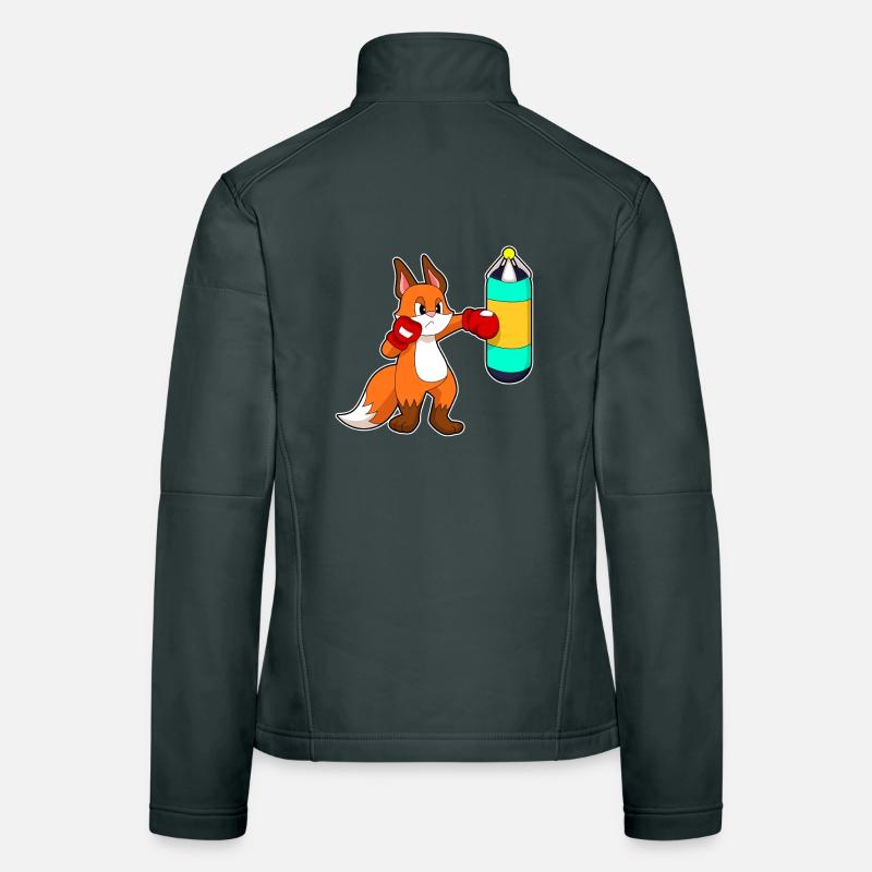 Fox Boxer Punching Bag Boxing Women's Softshell Jacket