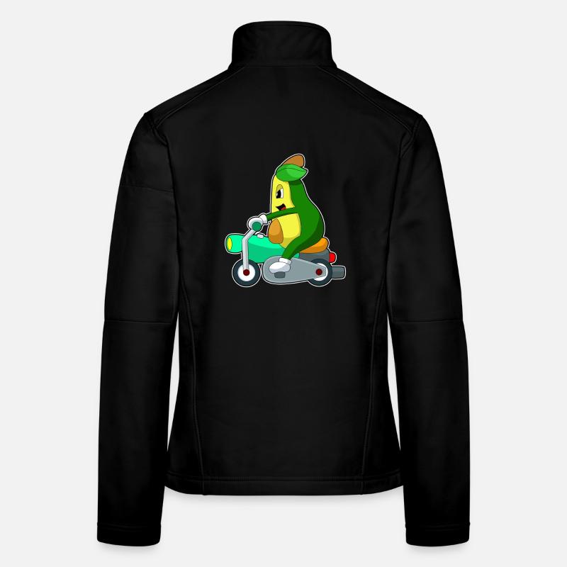 Moto Avocado Veste en tissu softshell Femme
