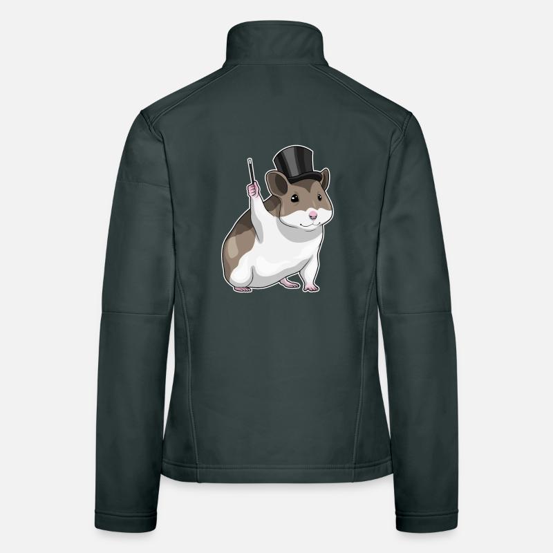 Hamster Wizard Wand Women's Softshell Jacket