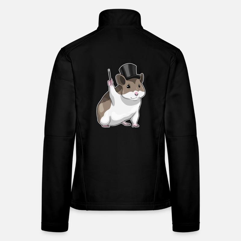 Hamster Wizard Wand Women's Softshell Jacket