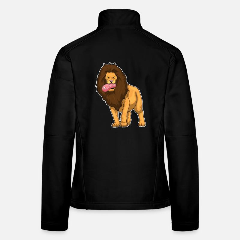 Viande de lion Veste en tissu softshell Femme