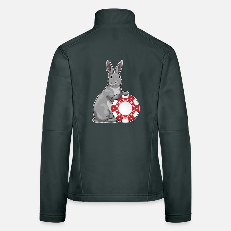 Bunny Poker Jetons de poker Veste en tissu softshell Femme