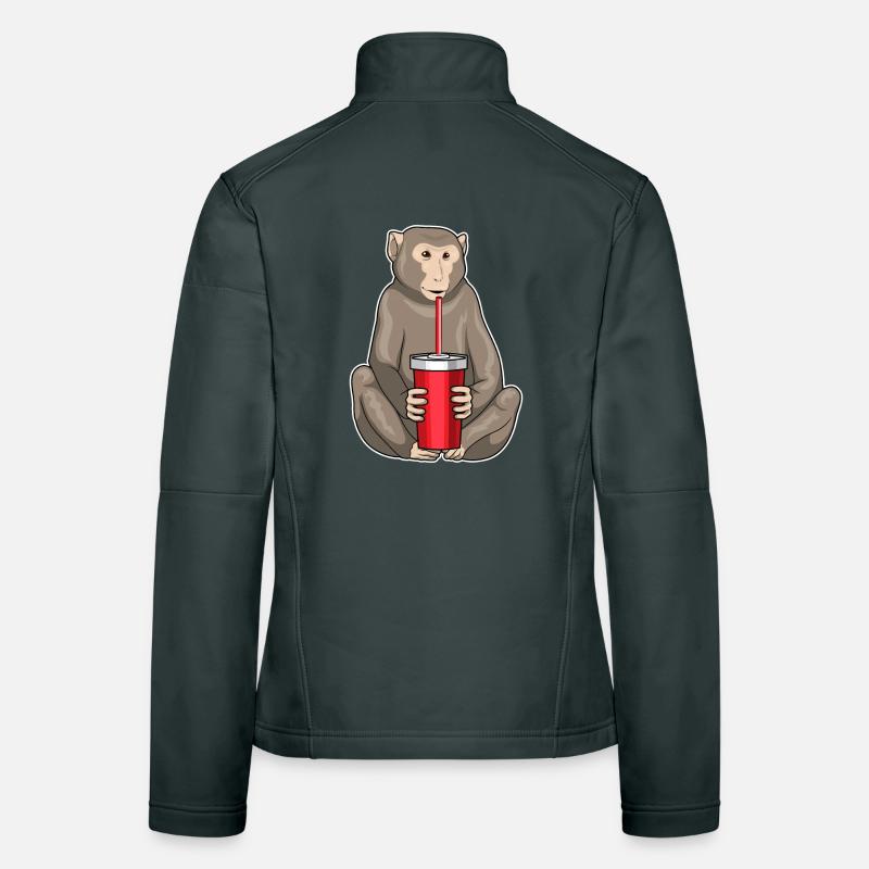 Monkey Mug à emporter Veste en tissu softshell Femme