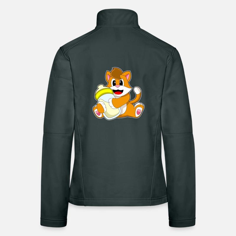 Lait biberon pour chat Veste en tissu softshell Femme