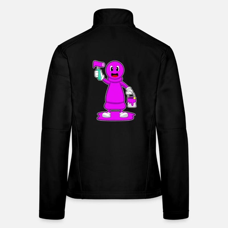 Schachfigur Bauer Schach Maler - Frauen Softshelljacke - Schwarz