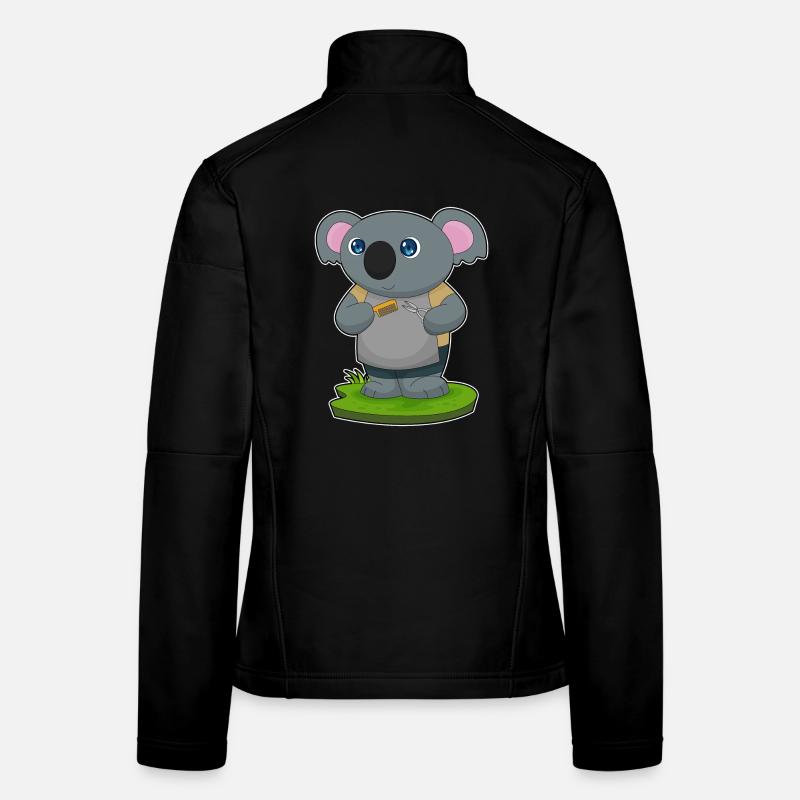 Koala Coiffeur Ciseaux Peigne Veste en tissu softshell Femme