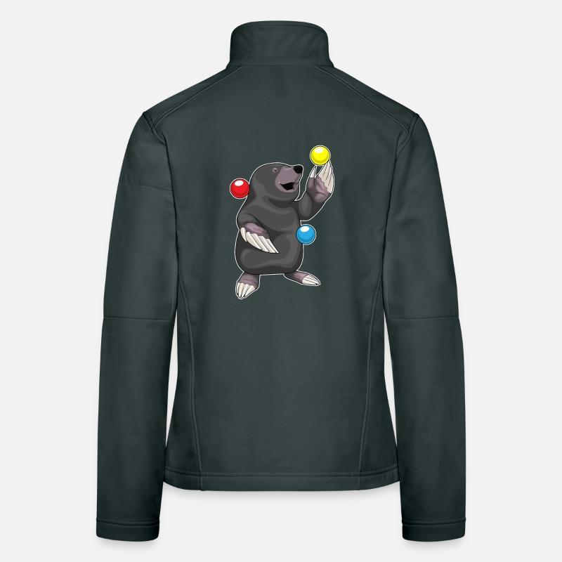 Mole Juggler Juggling Women's Softshell Jacket