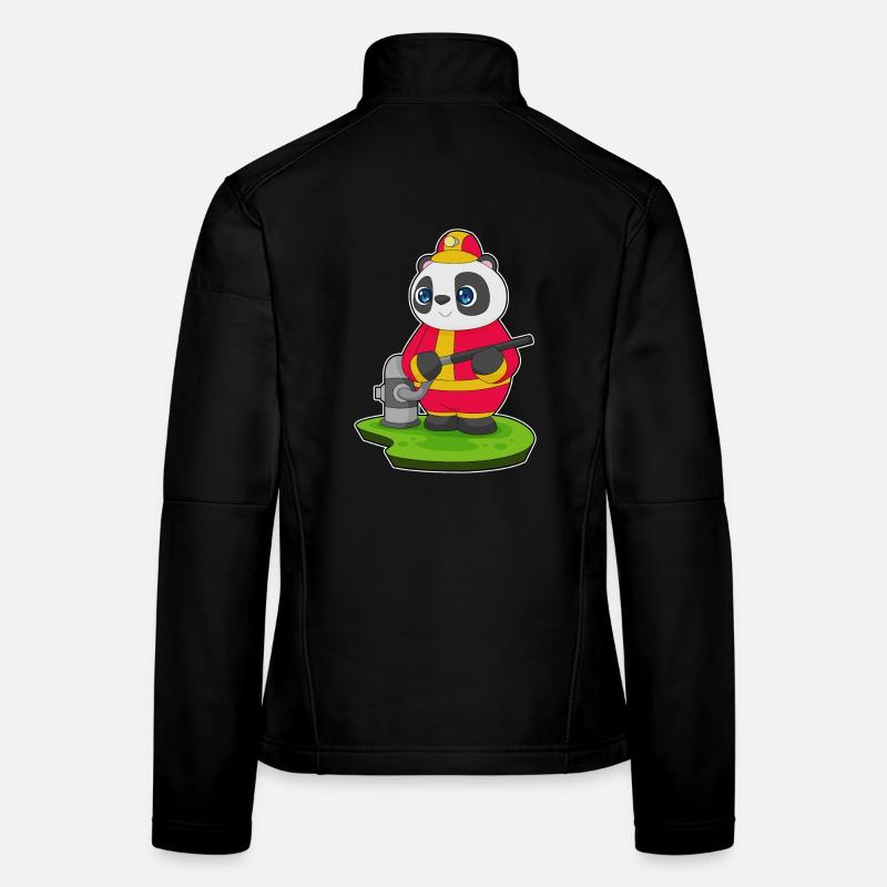Tuyau d’incendie Panda Firefighter Veste en tissu softshell Femme