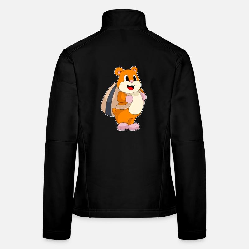 École de sac à dos pour élèves hamsters Veste en tissu softshell Femme