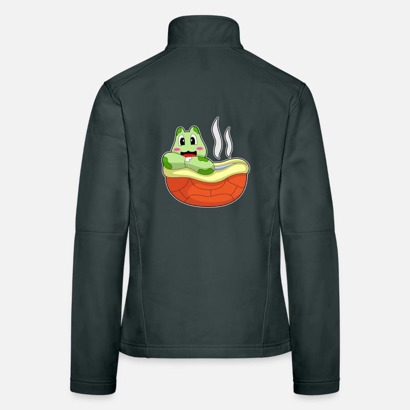 Turtle Bathing Bathtub Women's Softshell Jacket