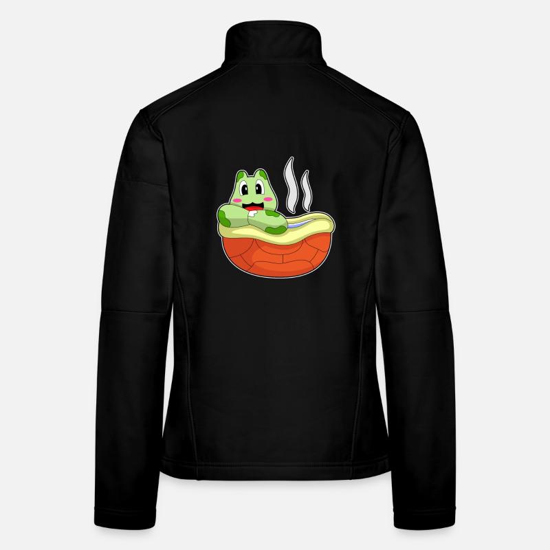Turtle Bathing Bathtub Women's Softshell Jacket