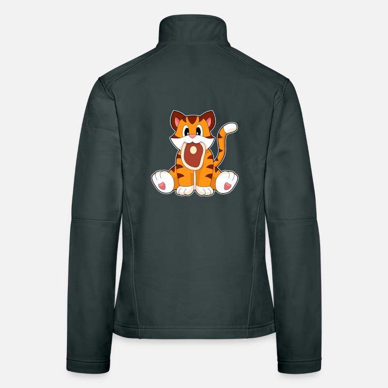 Tiger Fleisch Frauen Softshelljacke