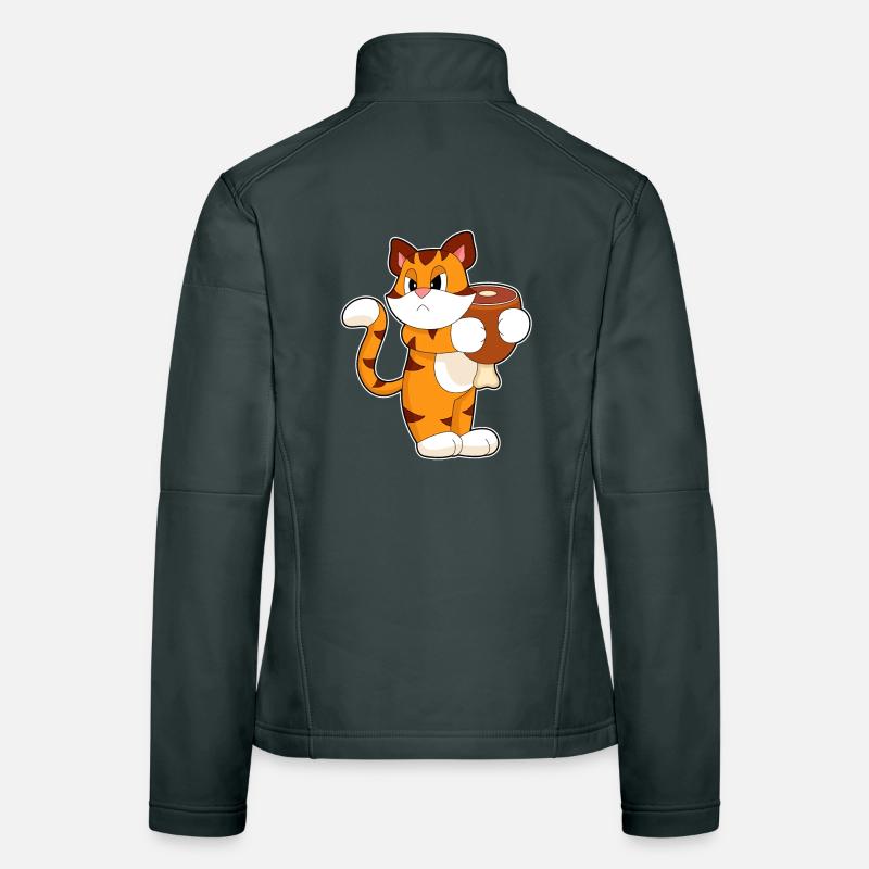 Viande de tigre Veste en tissu softshell Femme