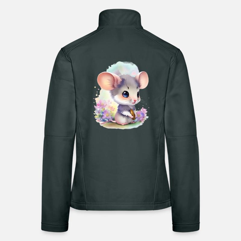 Cute Mouse Women's Softshell Jacket