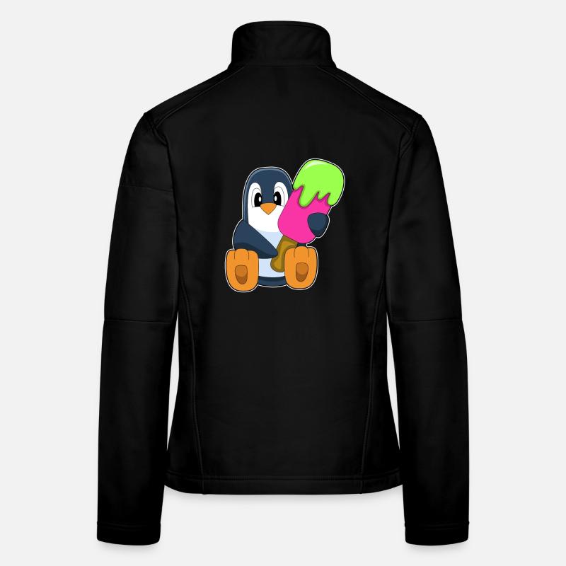 Pinguin Eis am Stiel Frauen Softshelljacke