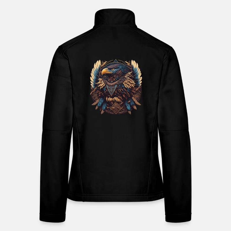 Nomadischer Adler Traumfänger Frauen Softshelljacke