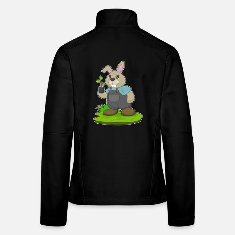Rabbit Farmer Seedling Farm Women's Softshell Jacket