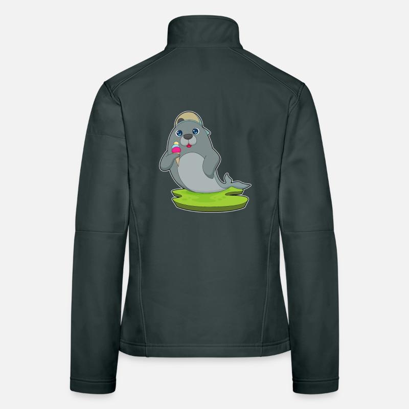 Glace gaufre de phoque Veste en tissu softshell Femme