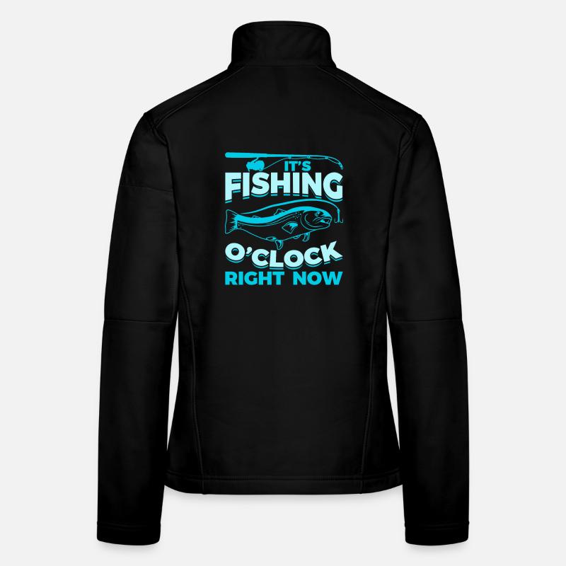 Angler Spruch Frauen Softshelljacke