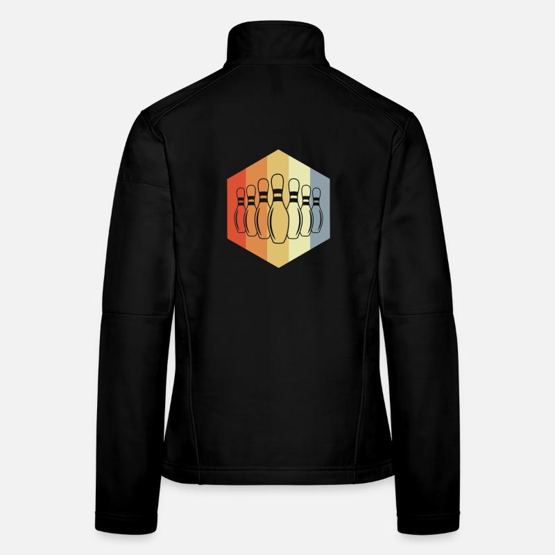 Bowling Pins Frauen Softshelljacke