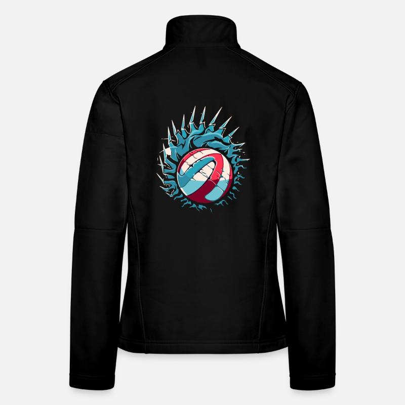 Volleyball Logo Women's Softshell Jacket