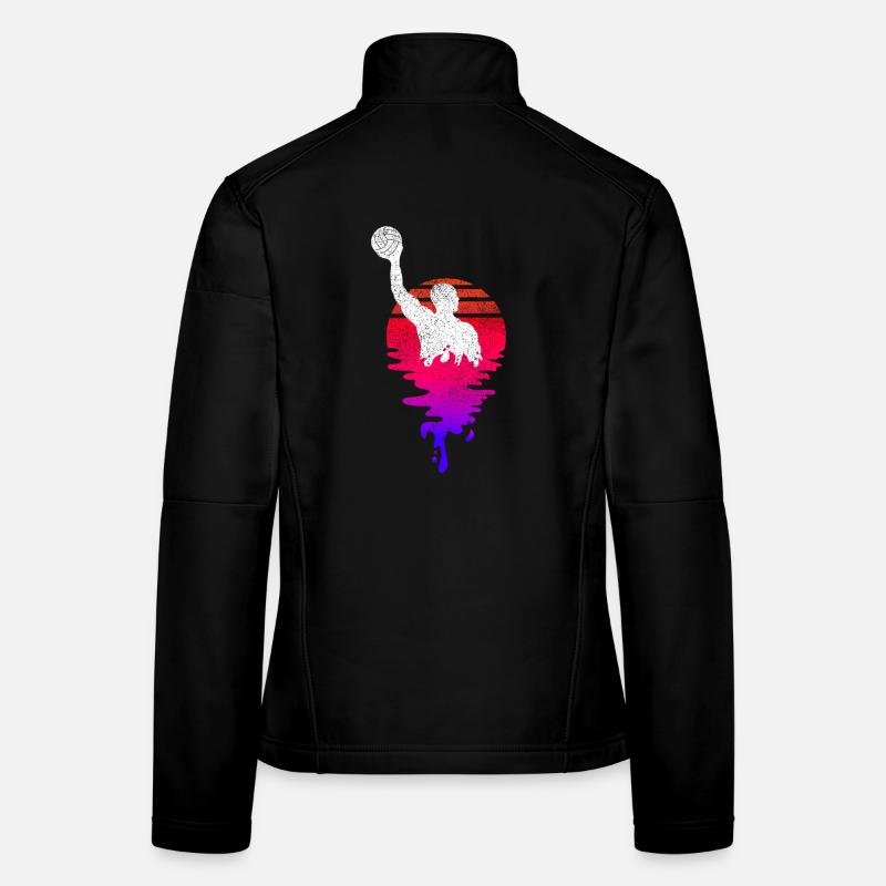 Joueurs de water-polo Coucher de soleil Veste en tissu softshell Femme