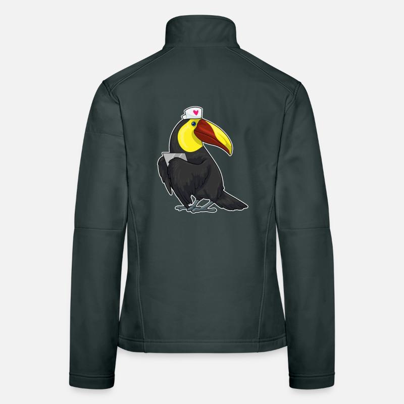 Infirmière toucan Veste en tissu softshell Femme