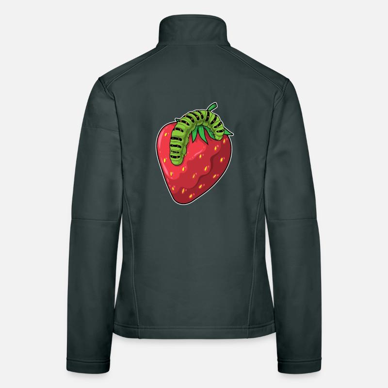 Raupe Erdbeere Frauen Softshelljacke