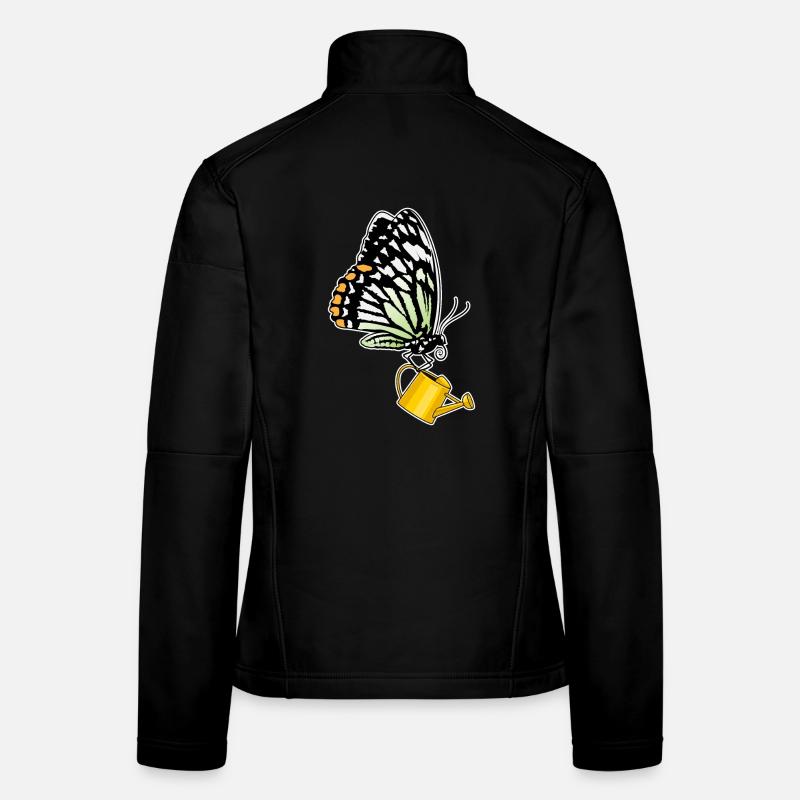 Schmetterling Gießkanne Frauen Softshelljacke