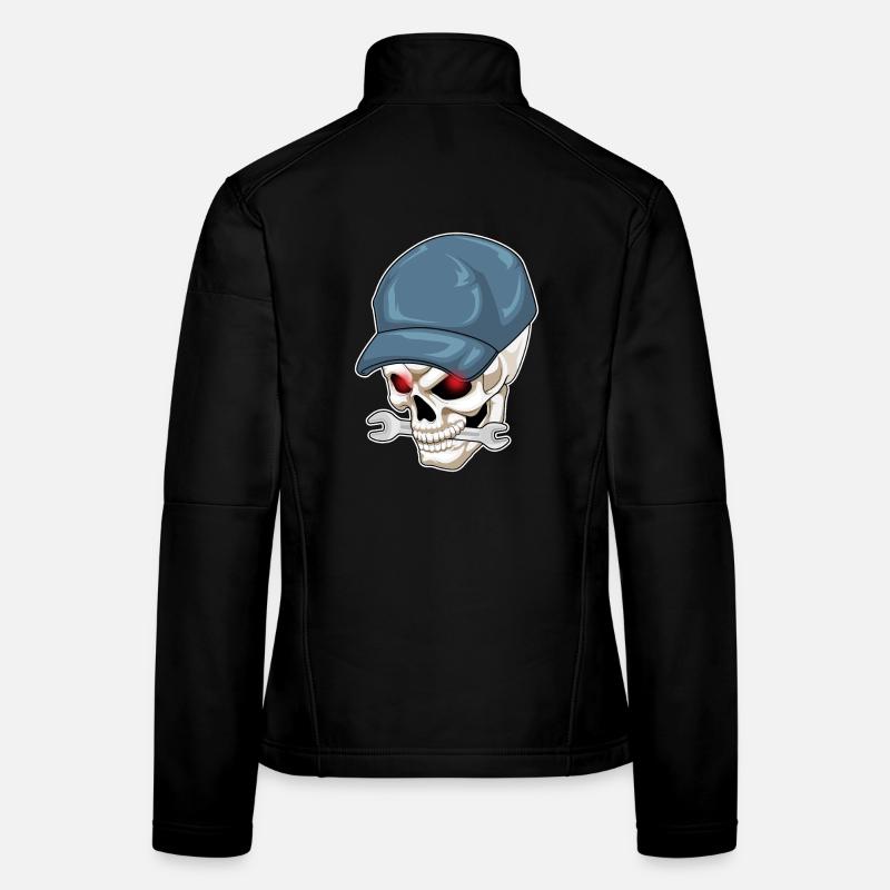 Atelier de Clé Mécanique du Crâne Veste en tissu softshell Femme