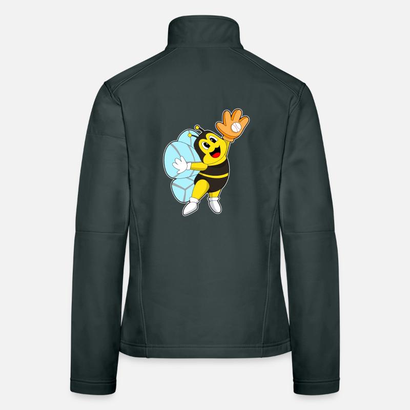 Gant de baseball Bee Baseball Veste en tissu softshell Femme