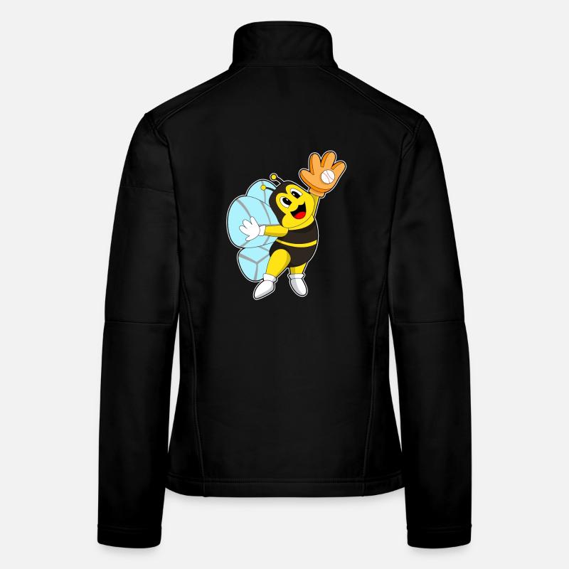 Gant de baseball Bee Baseball Veste en tissu softshell Femme