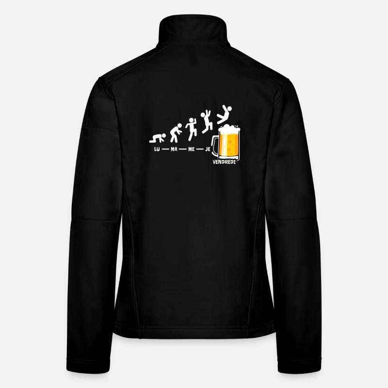 Bière Semaine Vendredi Week-end Fin De La Biere Veste en tissu softshell Femme