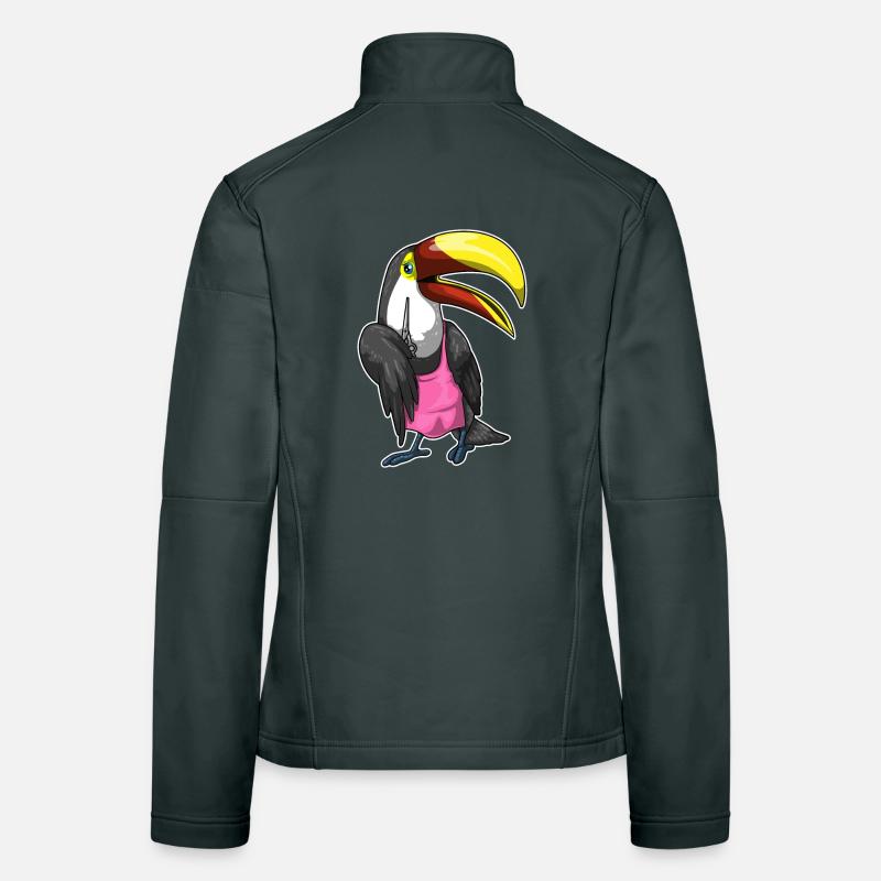 Ciseaux de coiffure Toucan Veste en tissu softshell Femme