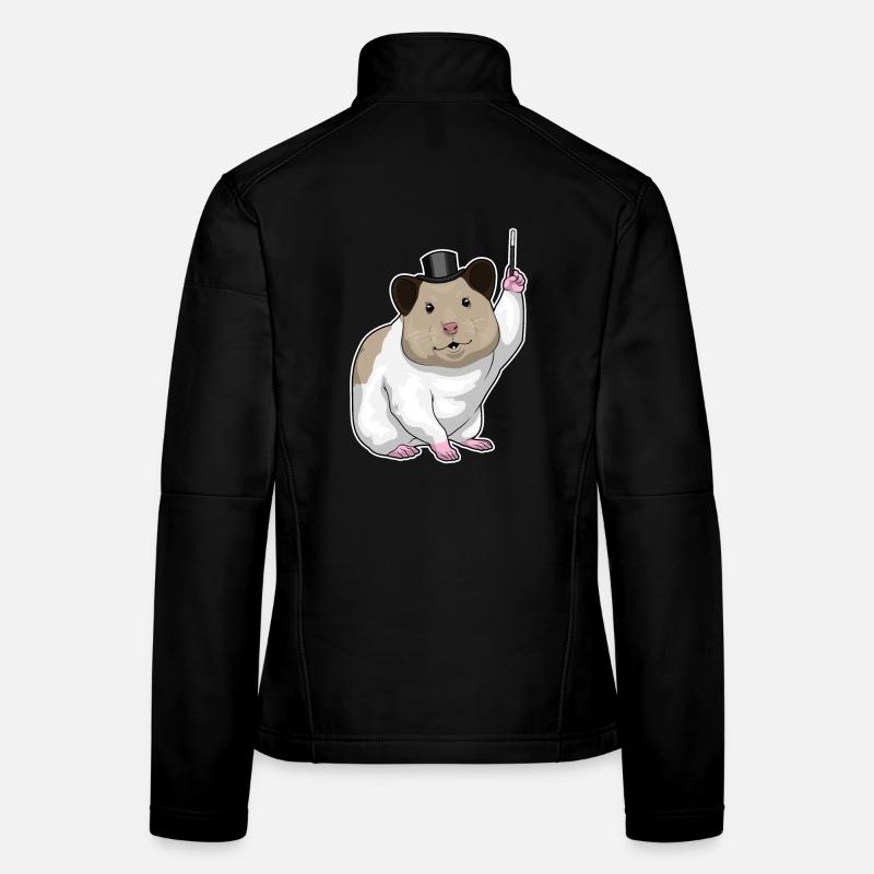 Hamster Wizard Wand Women's Softshell Jacket